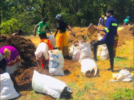 UNZA Slow Food Youth Network members prepare land for organic agriculture